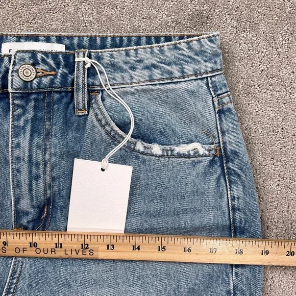 Flying Monkey Jeans Women 27 Blue 90s Vintage Flare Distressed F5312 Cotton - Picture 7 of 12